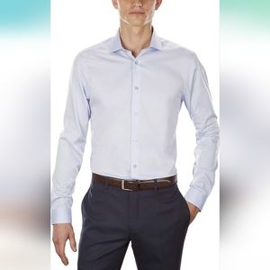 Calvin Klein Men's Dress Shirt Slim Fit, Size Large